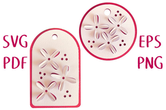 3D Clematis Blossom Gift Tags: A Delicate 3D SVG for Paper Flowers Lovers