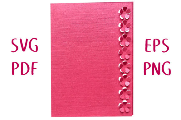 3D Plum Blossom Lace Edged Card: A Versatile 3D SVG for Elegant Branding & Marketing Visuals
