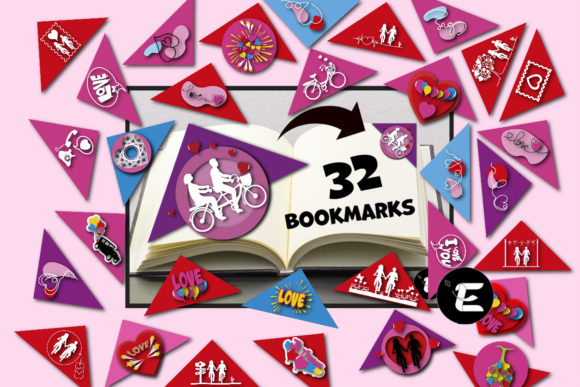 3D SVG Bookmarks for Valentine’s Day: A Designer’s Review of This Shape-Focused Design Bundle