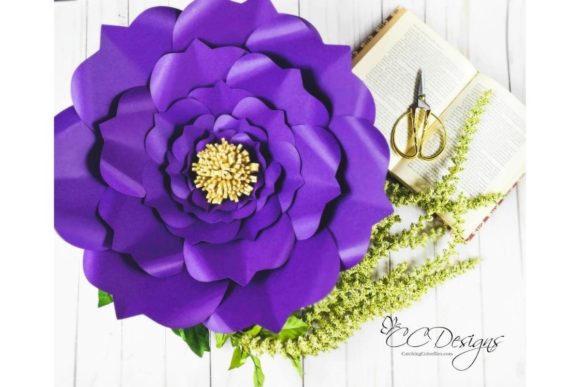 Arielle Giant Paper Flower Templates: 3D SVG Designs for Paper Flowers