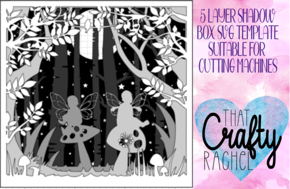 Baby Fairy Layered Shadow Box: A 3D SVG for Enchanted Branding and Creative Design Projects
