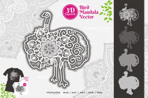 Bird Mandala 10 3D Layered: A Designerβs Take on Using 3D SVG Shadow Boxes for Real Business Branding