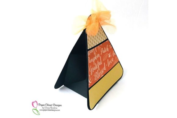 Candy Corn Treat Box: A 3D SVG Shape with Seasonal Charm