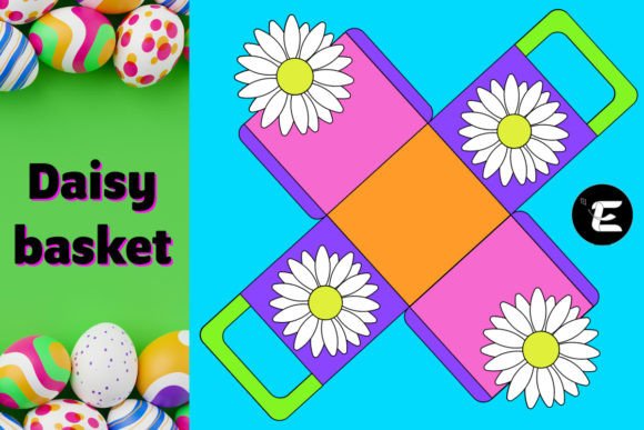 Daisy Basket: A 3D SVG Shape for Festive, Friendly Branding