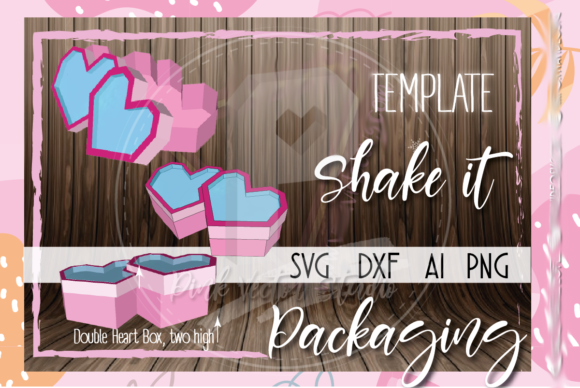 Double Heart Box Valentines Day Love – A 3D SVG Shape That Speaks Volumes