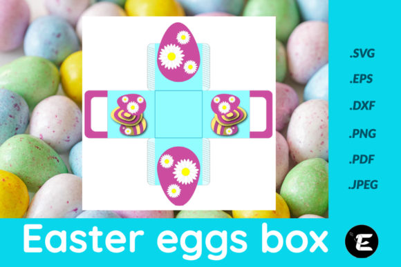 Easter Eggs Box: A 3D SVG Shape for Seasonal Branding and Packaging Design