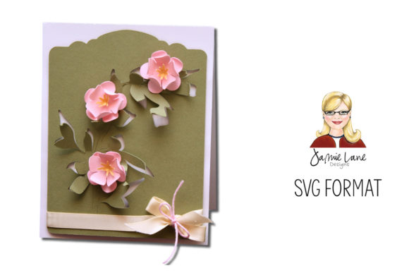 Elegant 3D SVG Shapes for A2 Leaf Flower Cut out Card Design