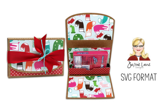 Fold-over Gum Holder: A Festive 3D SVG for Christmas Craft & Branding Projects