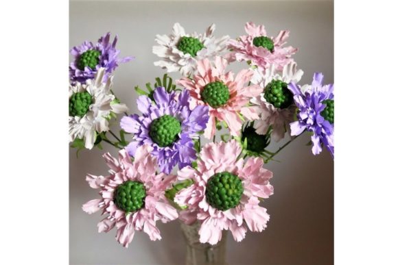 h1Scabiosa Flower Paper Templates: 3D SVG Designs for Paper Flowers Projects/h1