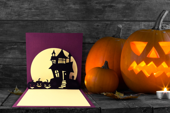 Halloween Haunted House Pop Up Card SVG: A 3D SVG for Spooky Season Sellers