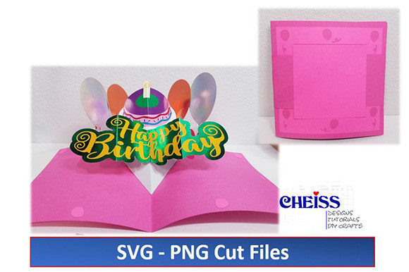Happy Birthday Pop-Up Card SVG: A Festive 3D SVG for Birthday-Themed Branding