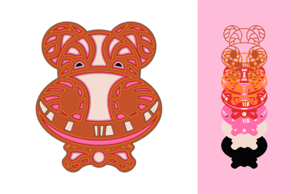Hippo: A Playful 3D Embroidery Design for Versatile Projects