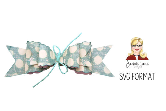 Layered Scallop Bow: A Versatile 3D SVG for Small Business Branding and Packaging