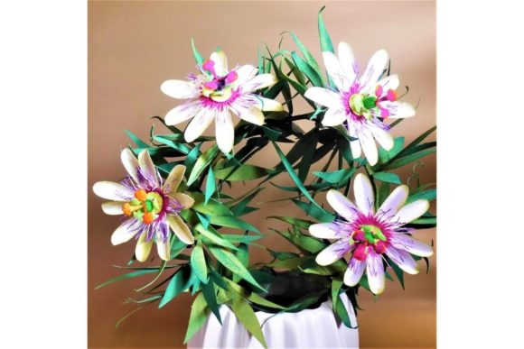 Passiflora Paper Flower Templates: 3D SVG Designs for Real Business Branding