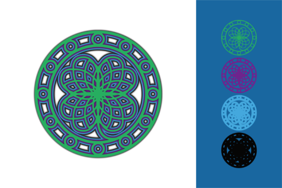 St Patrick Multilayer: 3D SVG Design for Shadow Boxes & Brand Visuals