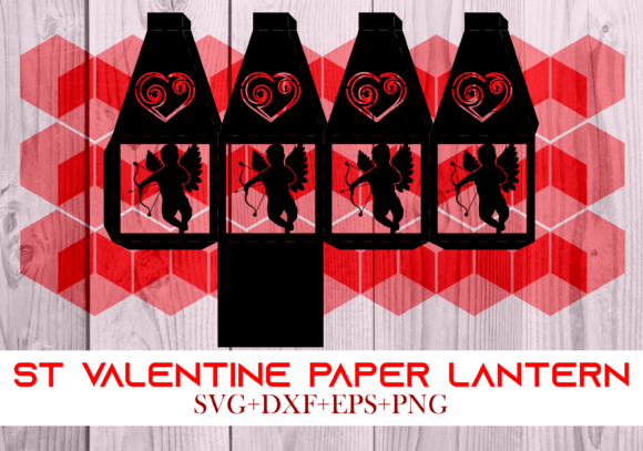 St Valentine Paper Lantern Series 0102: A 3D SVG with Shape-Driven Holiday Charm